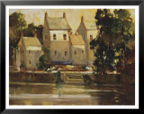 Steps to the Manor Art by Ted Goerschner