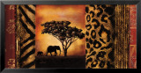 Elephant Collage Láminas por Nicola Rabbett