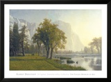 El Capitan dans la vallée de Yosemite en Californie (1875) Poster par Albert Bierstadt