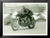 Gilera Four Motorcycle Race Póster