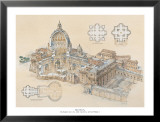 Rome - St. Peter'S Basilica Lámina por L. Derrien