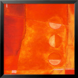 Semi-Circles in Orange II Pósters por Alejandro Manuel