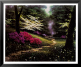 Sentier bordé de cornouilles Affiches par Egidio Antonaccio