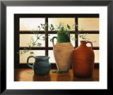 Olive Jar with Flowering Vine Posters av Cecile Baird Olive Jar with Flowering Vine Posters av Cecile Baird