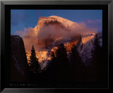 Semicúpula, puesta desol en invierno, Yosemite Pósters por William Neill