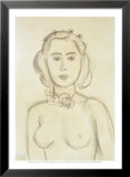 Woman with Bared Breasts Poster par Henri Matisse