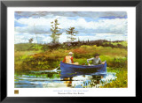 Blue Boat Posters by Winslow Homer