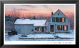 Farmhouse Sunset Poster von Gretchen Huber Warren