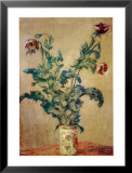Violette Mohnblüten Poster von Claude Monet