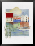 Dorf an der Bucht III Poster von Heinz Kirchner