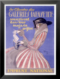 Galeries Lafayette Posters par Jean-Gabriel Domergue