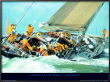 America's Cup Jubilee - Velsheda Poster by Kos 