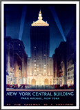 New York, Central Building, 1930 Posters by Chesley Bonestell