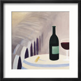 Rotwein Poster von Laura Duggan