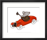 Babar en Auto Plakater av Laurent de Brunhoff