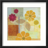 Yellow Pattern Flower Prints by Gale Kaseguma