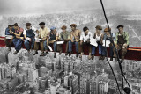 Lunch Atop Skyscraper Billeder