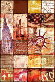 New York Patchwork Poster