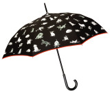 Booth Umbrella, Red Trim Umbrella