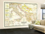 Mediterranean Classical Lands 1949 Wall Mural – Large Mediterranean Classical Lands 1949 Wall Mural – Large
