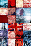 London Patchwork Poster
