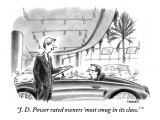 "J. D. Power rated owners 'most smug in its class.' " - New Yorker Cartoon Premium Giclee Print by Pat Byrnes