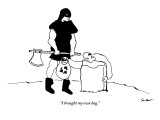 "I brought my own bag." - New Yorker Cartoon Premium Giclee Print by Michael Shaw