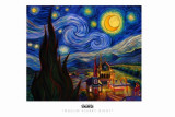 English Ron - Muslim Starry Night - Masterprint