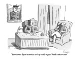 "Sometimes I just want to curl up with a good book and burn it." - New Yorker Cartoon Premium Giclee Print by Zachary Kanin