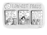 A catalog from a publisher called Low-Key Press features three new books. … - New Yorker Cartoon Premium Giclee Print by Roz Chast