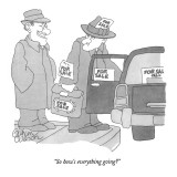 "So how's everything going?" - New Yorker Cartoon Premium Giclee Print by Gahan Wilson
