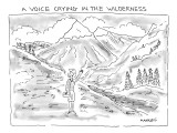"Get me the hell out of the wilderness!" - New Yorker Cartoon Premium Giclee Print by Robert Mankoff