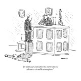 "Be advised, Counsellor, the court will not tolerate a circuslike atmosphere." - New Yorker Cartoon Premium Giclee Print by Robert Mankoff