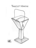 Takeout Martini - New Yorker Cartoon Premium Giclee Print by John Kane