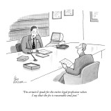 "I'm certain I speak for the entire legal profession when I say that the f…" - New Yorker Cartoon Premium Giclee Print by Leo Cullum