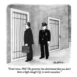 "Great news, Phil! The governor has determined that you don't have a high …" - New Yorker Cartoon Premium Giclee Print by J.B. Handelsman