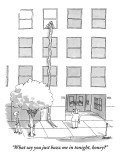"What say you just buzz me in tonight, honey?" - New Yorker Cartoon Premium Giclee Print by Jack Ziegler