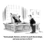 "Some people, Remson, are born to push the envelope, and some are born to …" - New Yorker Cartoon Premium Giclee Print by Lee Lorenz