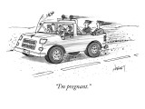 "I'm pregnant." - New Yorker Cartoon Premium Giclee Print by Tom Cheney