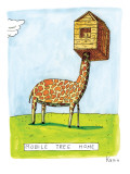 ("Mobile Tree Home") - New Yorker Cartoon Premium Giclee Print by Zachary Kanin