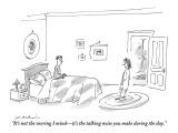 "It's not the snoring I mind—it's the talking noise you make during the day." - New Yorker Cartoon Premium Giclee Print by Michael Maslin