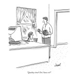 "Quality time? Do I have to?" - New Yorker Cartoon Premium Giclee Print by Tom Cheney