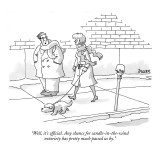 "Well, it's official. Any chance for candle-in-the-wind notoriety has pret…" - New Yorker Cartoon Premium Giclee Print by Jack Ziegler