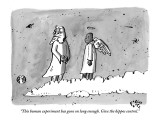 "This human experiment has gone on long enough. Give the hippos control." - New Yorker Cartoon Premium Giclee Print by Farley Katz