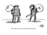 "Hey, didn't I meet you at the trade fair last June?" - New Yorker Cartoon Premium Giclee Print by Farley Katz