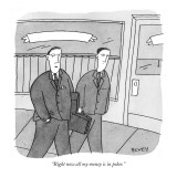 "Right now all my money is in poker." - New Yorker Cartoon Premium Giclee Print by Peter C. Vey