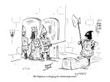 "His Highness is changing his relationship status." - New Yorker Cartoon Premium Giclee Print by David Sipress