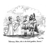 "Mercury, Mars, this is the bitch goddess, Success." - New Yorker Cartoon Premium Giclee Print by Dana Fradon