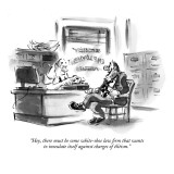 "Hey, there must be some white-shoe law firm that wants to inoculate itsel…" - New Yorker Cartoon Premium Giclee Print by Lee Lorenz
