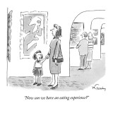 "Now can we have an eating experience?" - New Yorker Cartoon Premium Giclee Print by Mike Twohy